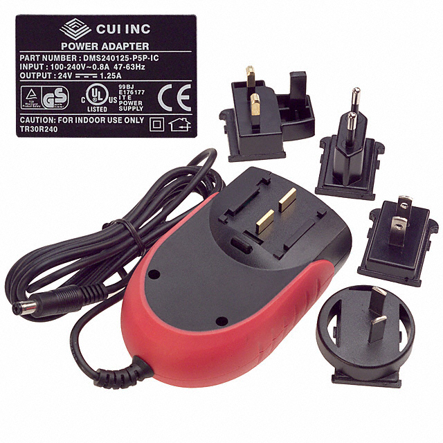 DMS240125-P5P-IC CUI Inc.                                                                    AC/DC WALL MOUNT ADAPTER 24V 30W