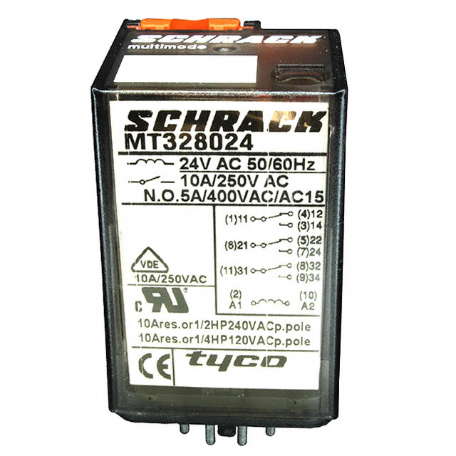 MT323024 TE Connectivity Potter & Brumfield Relays                                                                    RELAY GEN PURPOSE 3PDT 10A 24V