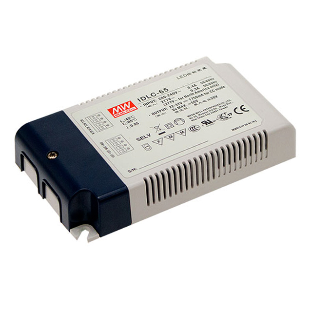 IDLC-65-700 Mean Well USA Inc.                                                                    LED DRVR CC AC/DC 69-93V 700MA