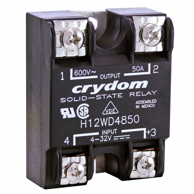 H12WD4825 Sensata-Crydom                                                                    RELAY SSR 25A 480VAC AC OUT PNL