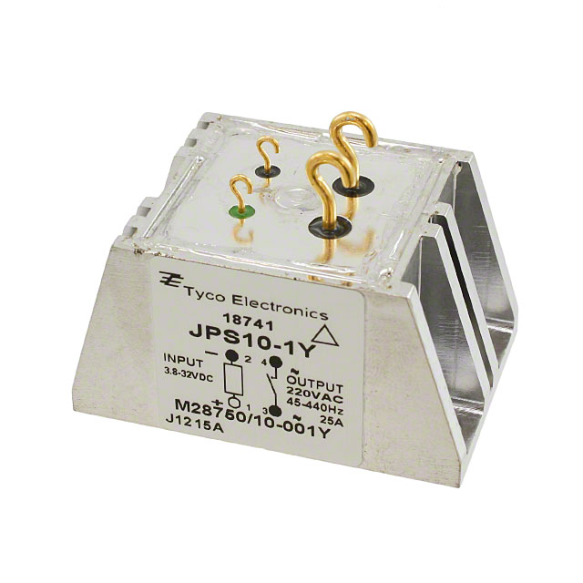 JPS10-1Y TE Connectivity Aerospace, Defense and Marine                                                                    RELAY 250V SSR CHAS MNT