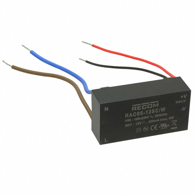 RAC06-05DC/W Recom Power                                                                    AC/DC CONVERTER +/-5V 6W