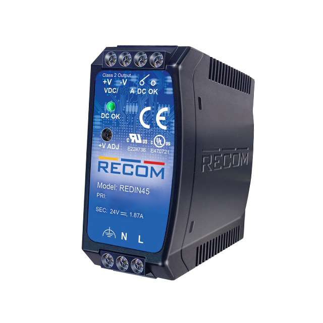 REDIN45-12 Recom Power                                                                    AC/DC CONVERTER 12V 45W