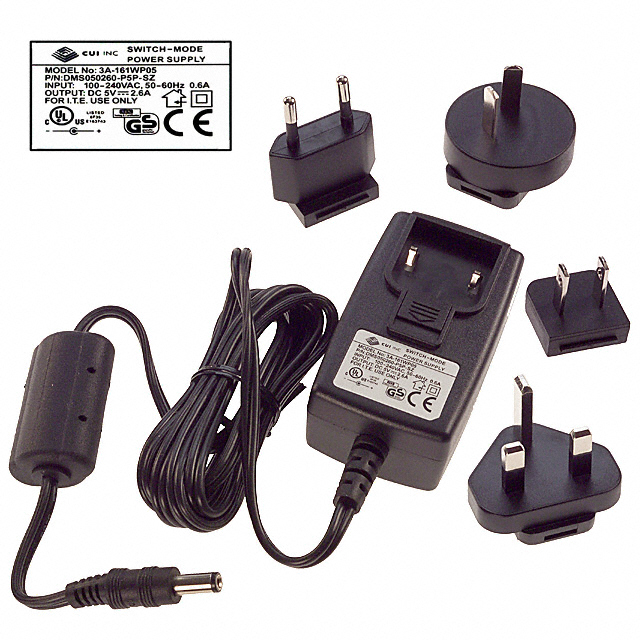 DMS050260-P5P-SZ CUI Inc.                                                                    AC/DC WALL MOUNT ADAPTER 5V 13W