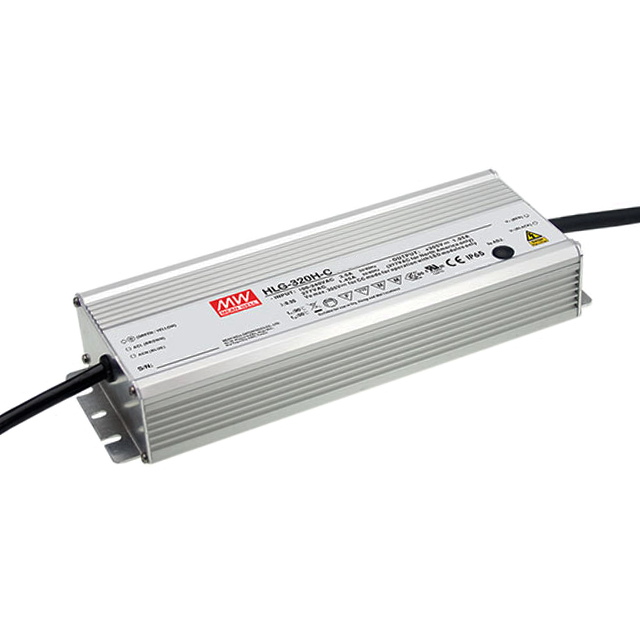 HLG-320H-24C Mean Well USA Inc.                                                                    LED DVR CC/CV ACDC 21-26V 13.34A