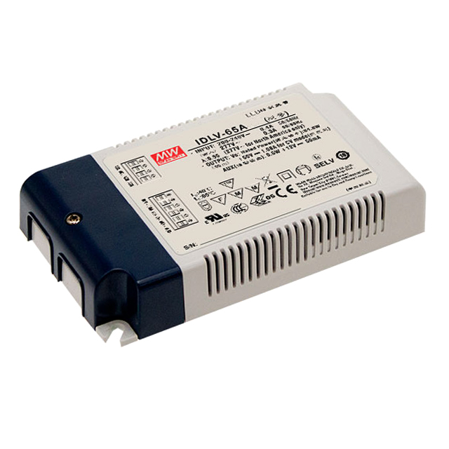 IDLV-65A-12 Mean Well USA Inc.                                                                    LED DRIVER CV AC/DC 12V 4.2A