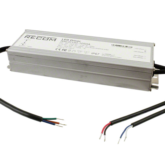 RACD150-1050A Recom Power                                                                    LED DRIVER CC AC/DC 60-143V