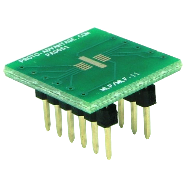 PA0051 Chip Quik Inc.                                                                    MLP/MLF-11 TO DIP-12 SMT ADAPTER