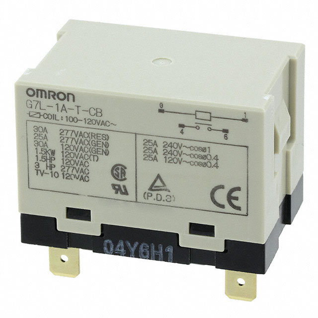 G7L-1A-T-CB-AC100/120 Omron Electronics Inc-EMC Div                                                                    RELAY GEN PURPOSE SPST 30A 120V