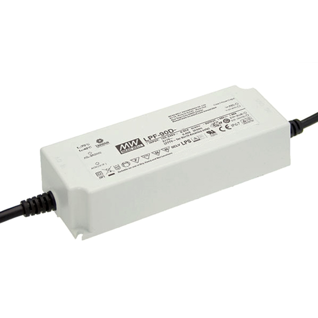 LPF-90D-24 Mean Well USA Inc.                                                                    LED DRVR CC AC/DC 14.4-24V 3.75A