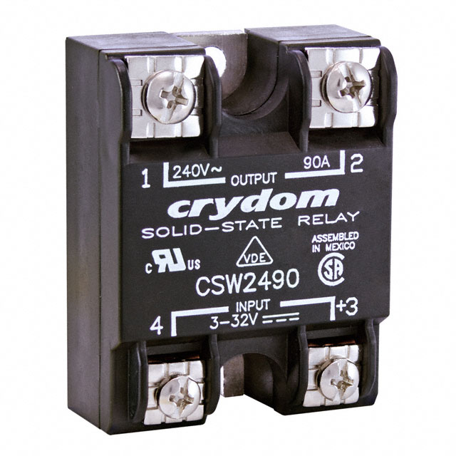 CSW2490 Sensata-Crydom                                                                    RELAY SSR 90A 240VAC AC OUT PNL