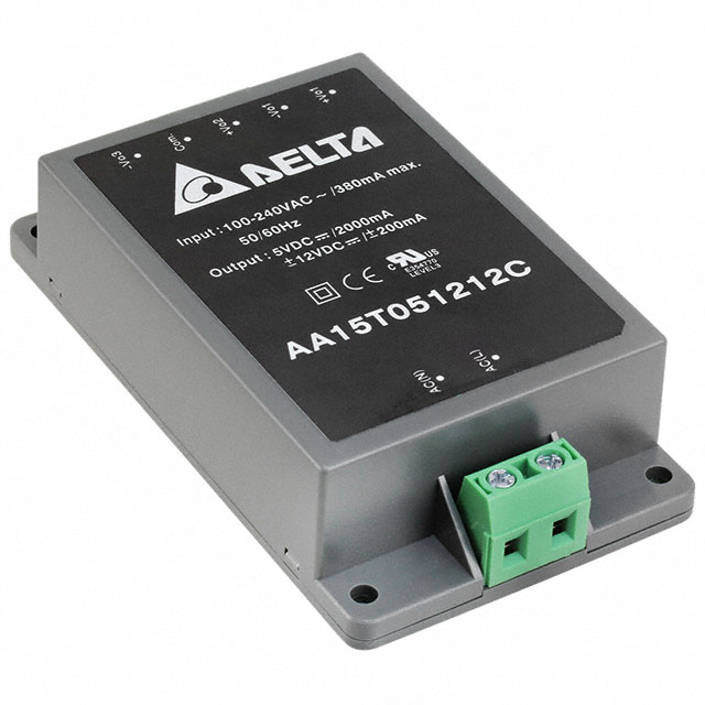 AA15T051212C Delta Electronics                                                                    AC/DC CONVERTER 5V +/-12V 15W