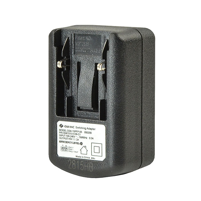 SMI10-5-K-I38 CUI Inc.                                                                    AC/DC WALL MOUNT ADAPTER 5V 10W