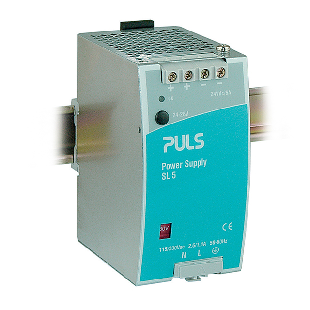 SL5.105 PULS, LP                                                                    DIN RAIL PWR SUPPLY 120W 24V 5A