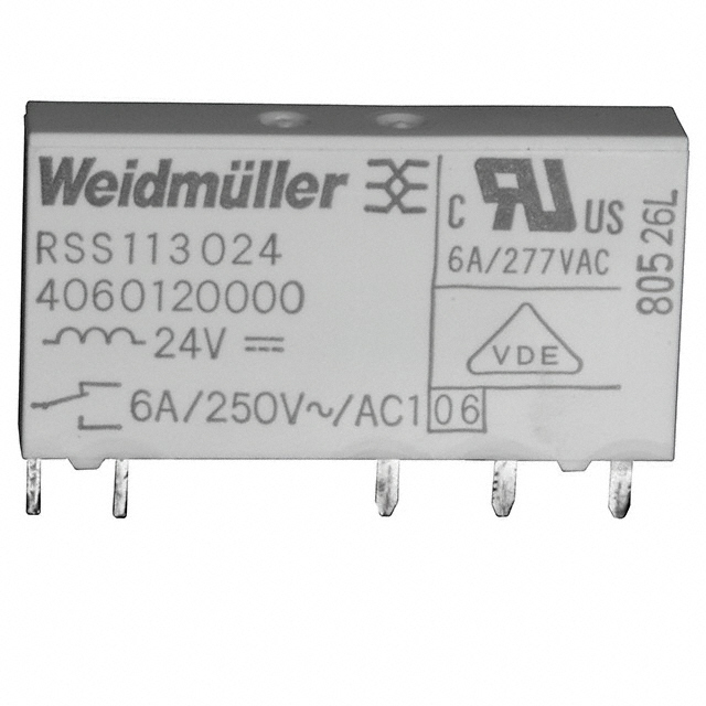 4060120000 Weidmuller                                                                    RELAY GEN PURPOSE SPDT 6A 24V