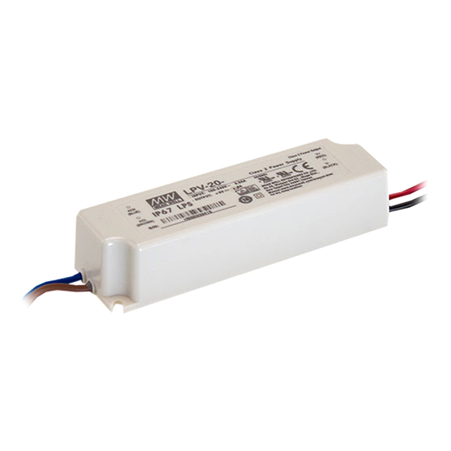 LPV-20-12 Mean Well USA Inc.                                                                    LED DRIVER CV AC/DC 12V 1.67A