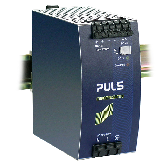 QS10.121-A1 PULS, LP                                                                    DIN RAIL PWR SUPPLY 180W 12V 15A