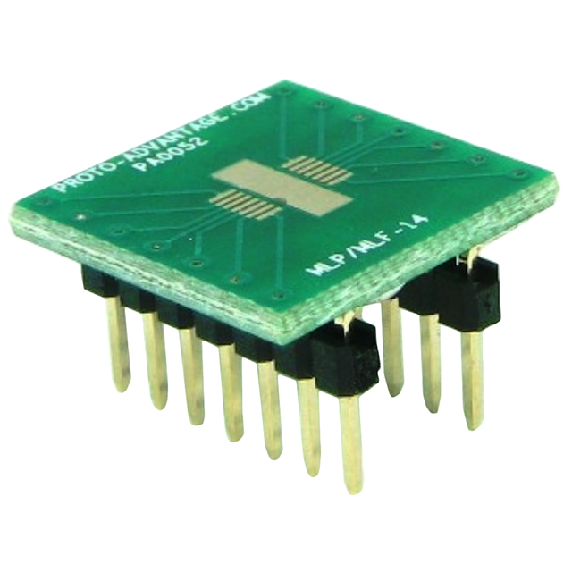 PA0052 Chip Quik Inc.                                                                    MLP/MLF-14 TO DIP-14 SMT ADAPTER