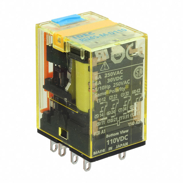 RU4S-C-D24 IDEC                                                                    RELAY PLUG-IN 4PDT 6A 24VDC