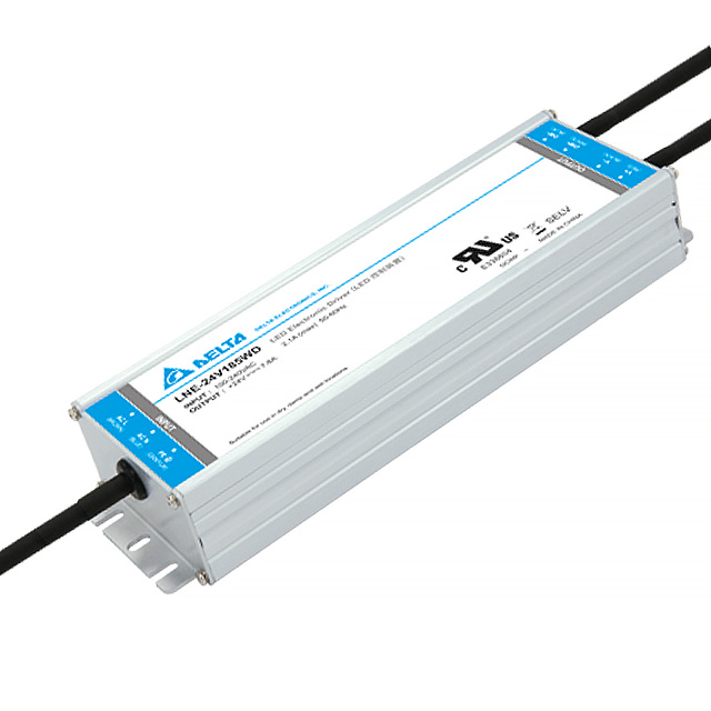 LNE-24V185WDAA Delta Electronics                                                                    LED DRIVER CC/CV AC/DC 24V 7.8A