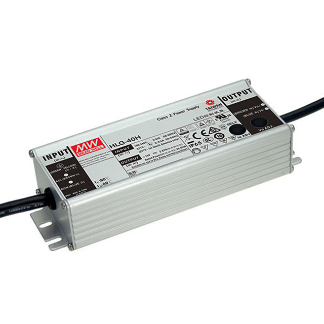 HLG-40H-24 Mean Well USA Inc.                                                                    LED DVR CCCV ACDC 14.4-24V 1.67A