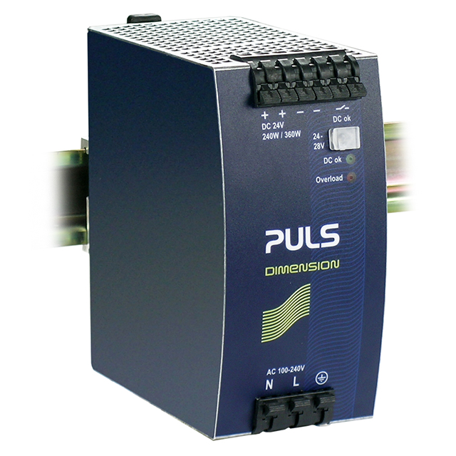 QS10.241 PULS, LP                                                                    DIN RAIL PWR SUPPLY 240W 24V 10A