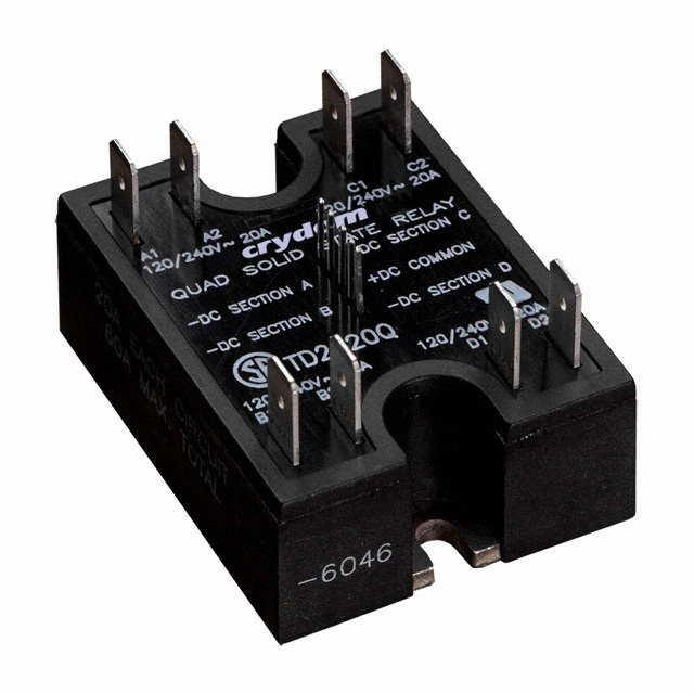 TD2420Q Sensata-Crydom                                                                    RELAY QUAD SSR 20A 280VAC