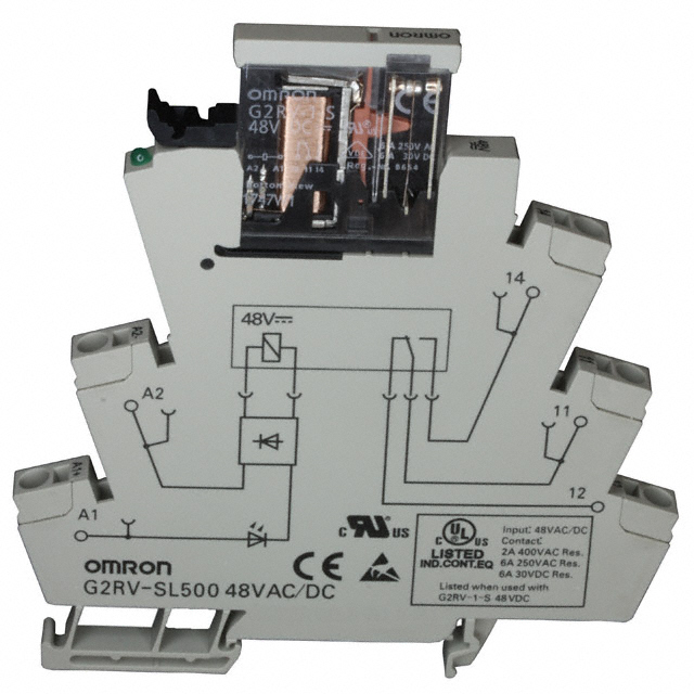 G2RV-SL500 AC/DC48 Omron Automation and Safety                                                                    RELAY GEN PURPOSE SPDT 6A 48V