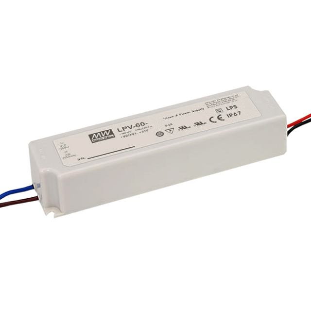 LPV-60-24 Mean Well USA Inc.                                                                    LED DRIVER CV AC/DC 24V 2.5A