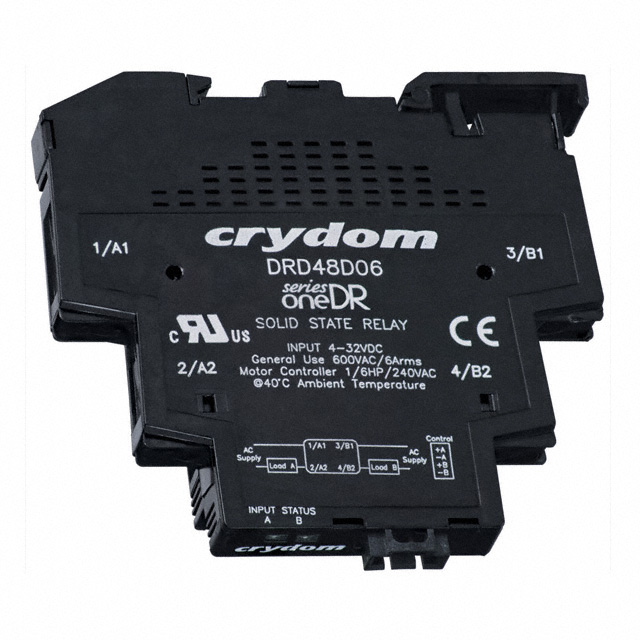 DRD48D06R Sensata-Crydom                                                                    RELAY SSR DIN DUAL AC OUT 6A