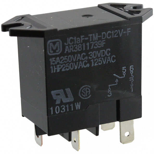 JC1AF-TM-DC12V-F Panasonic Electric Works                                                                    RELAY GEN PURPOSE SPST 15A 12V