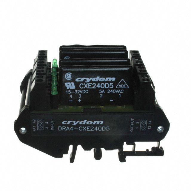 DRA4-CXE240D5 Sensata-Crydom                                                                    RELAY SSR SPST-NO 280VAC 5A DIN