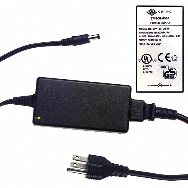 DTS150200UTC-P5P CUI Inc.                                                                    AC/DC DESKTOP ADAPTER 15V 30W