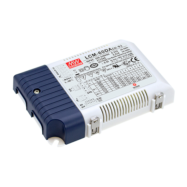 LCM-60DA Mean Well USA Inc.                                                                    LED DRIVER CC AC/DC 2-90V 1.4A