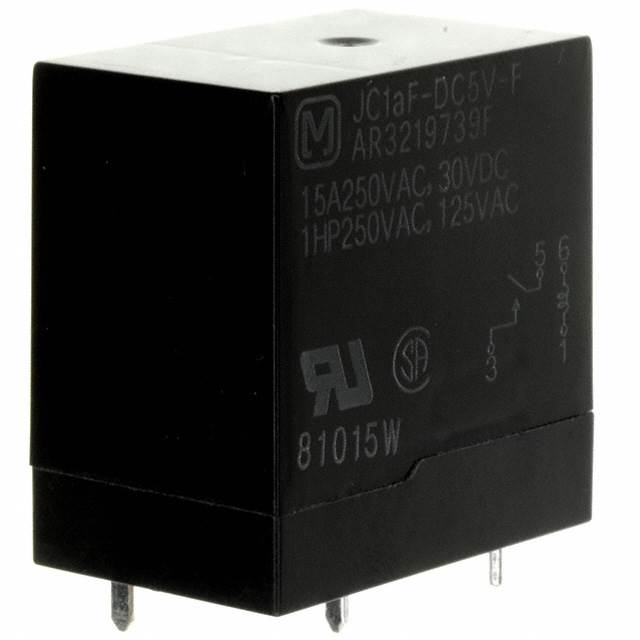 JC1AF-DC5V-F Panasonic Electric Works                                                                    RELAY GEN PURPOSE SPST 15A 5V