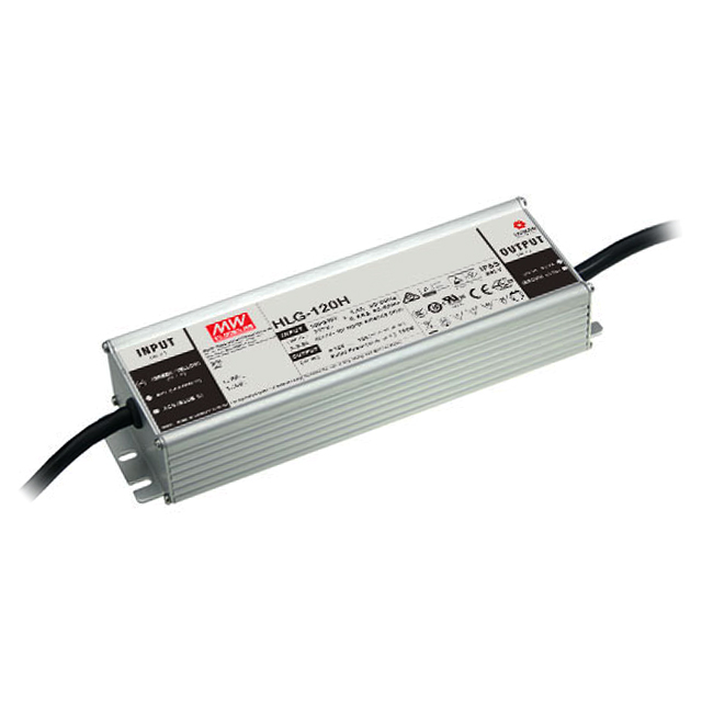 HLG-120H-24 Mean Well USA Inc.                                                                    LED DRVR CC/CV AC/DC 12-24V 5A