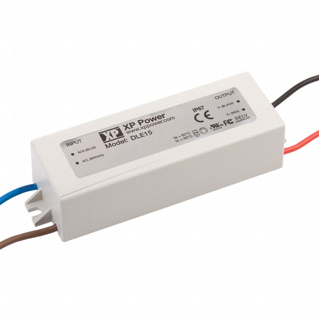 DLE15PS24-V XP Power                                                                    LED DRIVER CV AC/DC 24V 630MA