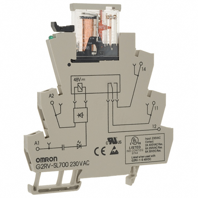 G2RV-SL700 AC230 Omron Automation and Safety                                                                    RELAY GEN PURPOSE SPDT 6A 230V