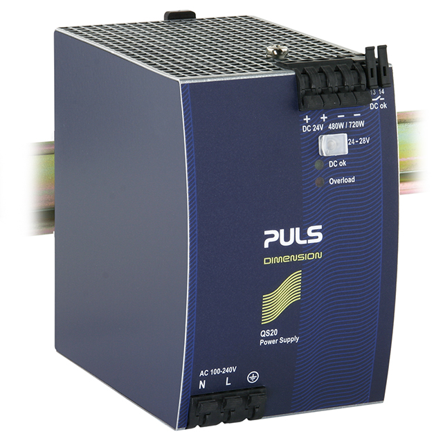 QS20.241 PULS, LP                                                                    DIN RAIL PWR SUPPLY 480W 24V 20A