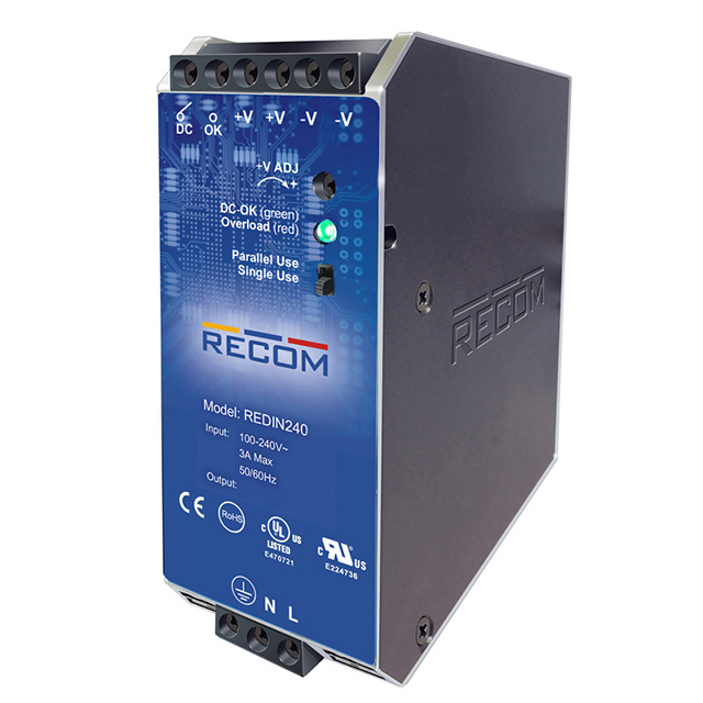 REDIN240-24 Recom Power                                                                    AC/DC CONVERTER 24V 120W