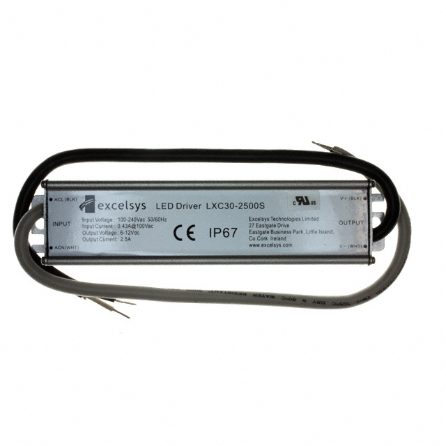 LXC30-2500S Excelsys Technologies Ltd                                                                    LED DRIVER CC AC/DC 7-12V 2.5A