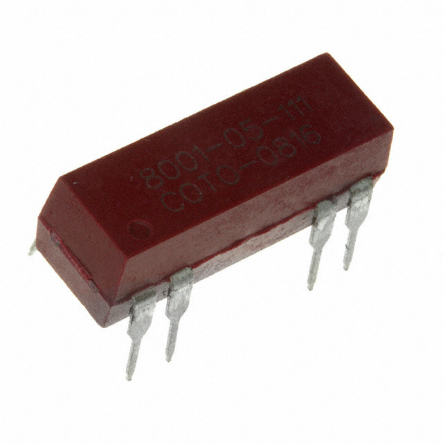 8001-05-111 Coto Technology                                                                    RELAY REED SPST 500MA 5V