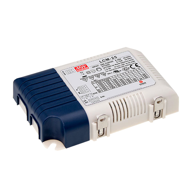 LCM-25 Mean Well USA Inc.                                                                    LED DRIVER CC AC/DC 6-54V 1.05A