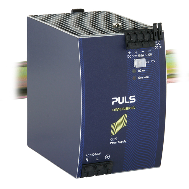 QS20.361 PULS, LP                                                                    DIN RAIL PSU 480W 36V 13.3A