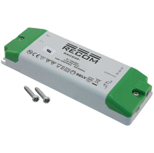 RACD20-500 Recom Power                                                                    LED DRIVER CC AC/DC 6-40V 500MA