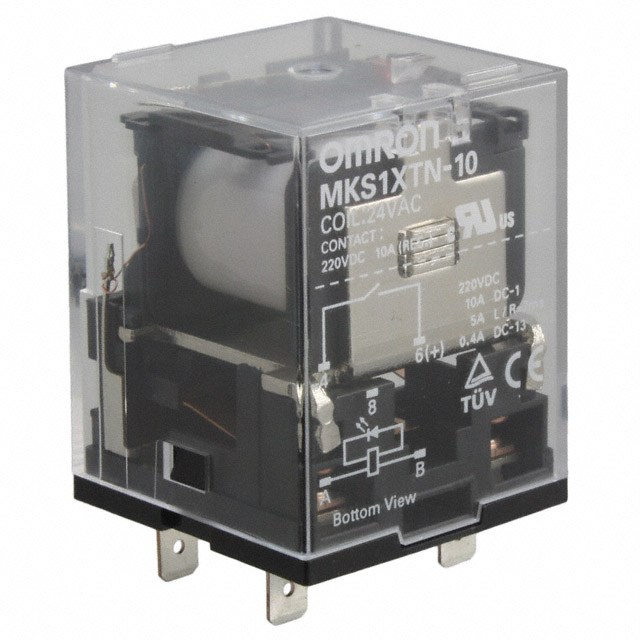 MKS1XTN-10 AC24 Omron Automation and Safety                                                                    RELAY GEN PURPOSE SPST 10A 24V