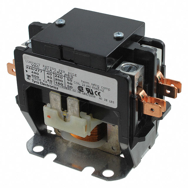 3100-20Q18999CL TE Connectivity Potter & Brumfield Relays                                                                    RELAY CONTACTOR DPST 40A 24V