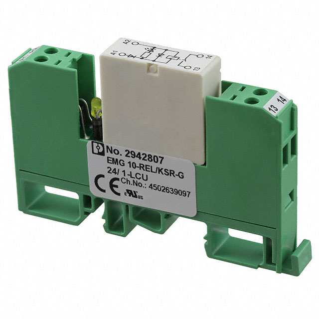 2942807 Phoenix Contact                                                                    RELAY MODULE DIN RAIL 1PST 24V