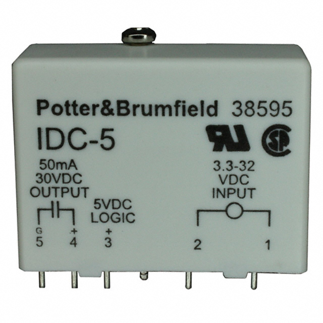 IDC-5F TE Connectivity Potter & Brumfield Relays                                                                    INPUT MODULE DC 68MA 5VDC