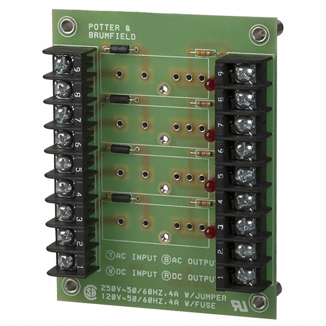 2IO4B TE Connectivity Potter & Brumfield Relays                                                                    I/O MOUNTING BOARD STANDARD 4POS